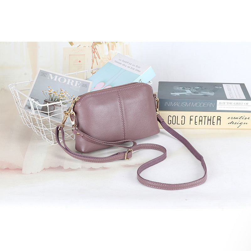 Women's Genuine Leather Simple Fashion First Layer Crossbody Bags