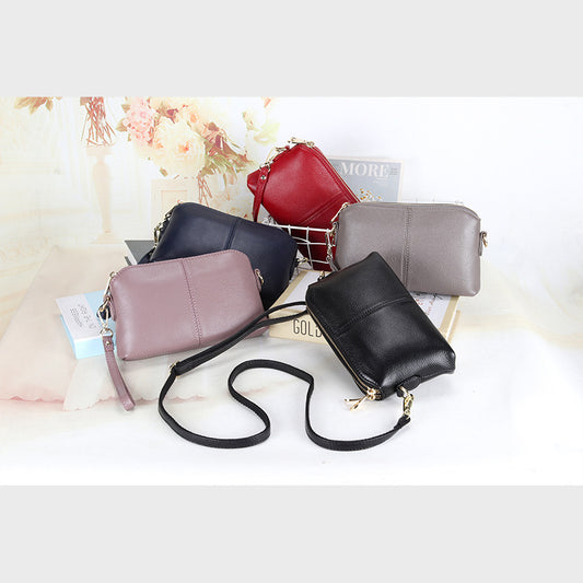 Women's Genuine Leather Simple Fashion First Layer Crossbody Bags