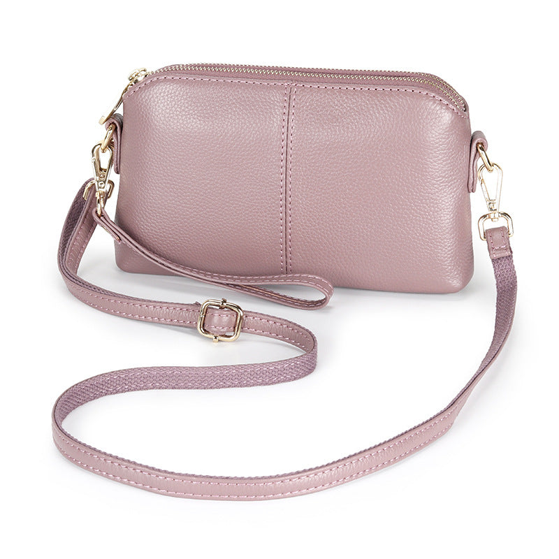 Women's Genuine Leather Simple Fashion First Layer Crossbody Bags