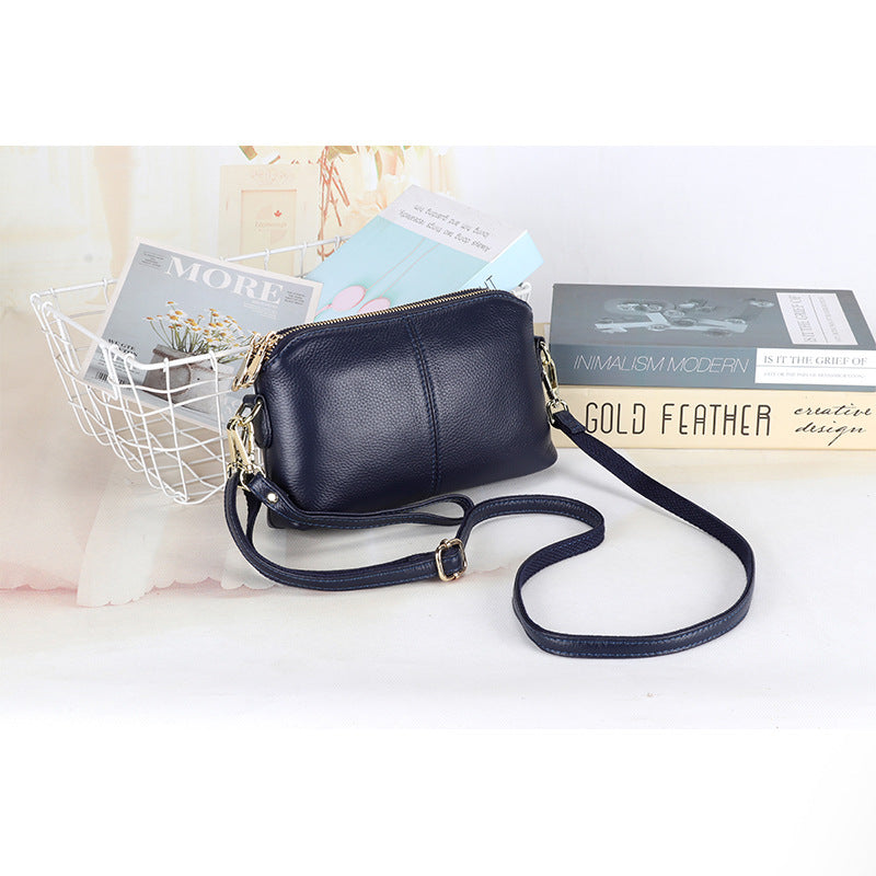 Women's Genuine Leather Simple Fashion First Layer Crossbody Bags