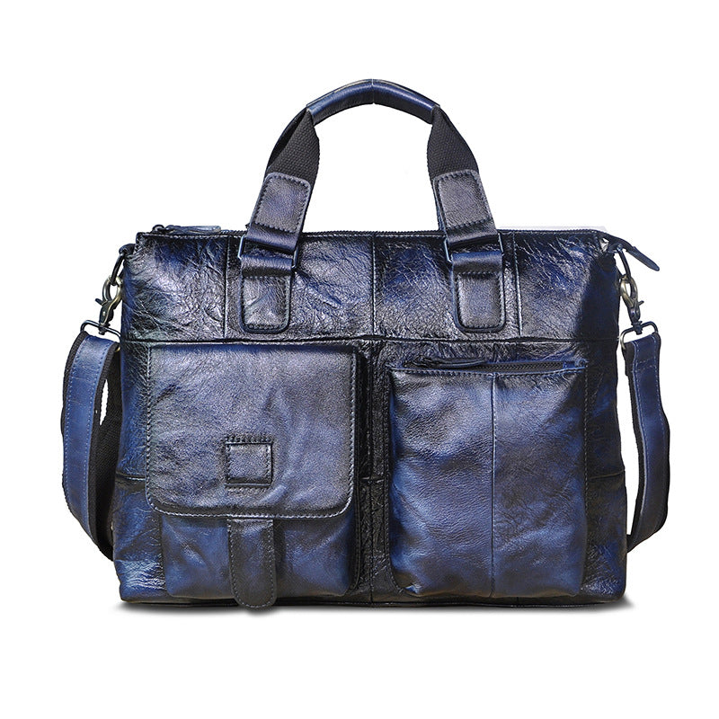 Men's First Layer Crazy Horse Leather Cowhide Bags