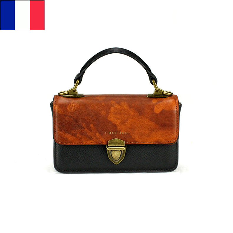 Women's Classy French Genuine Leather Fashion Shoulder Bags