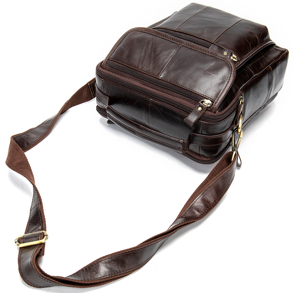 Men's Leather Cowhide Crazy Horse Retro Men's Messenger Bags