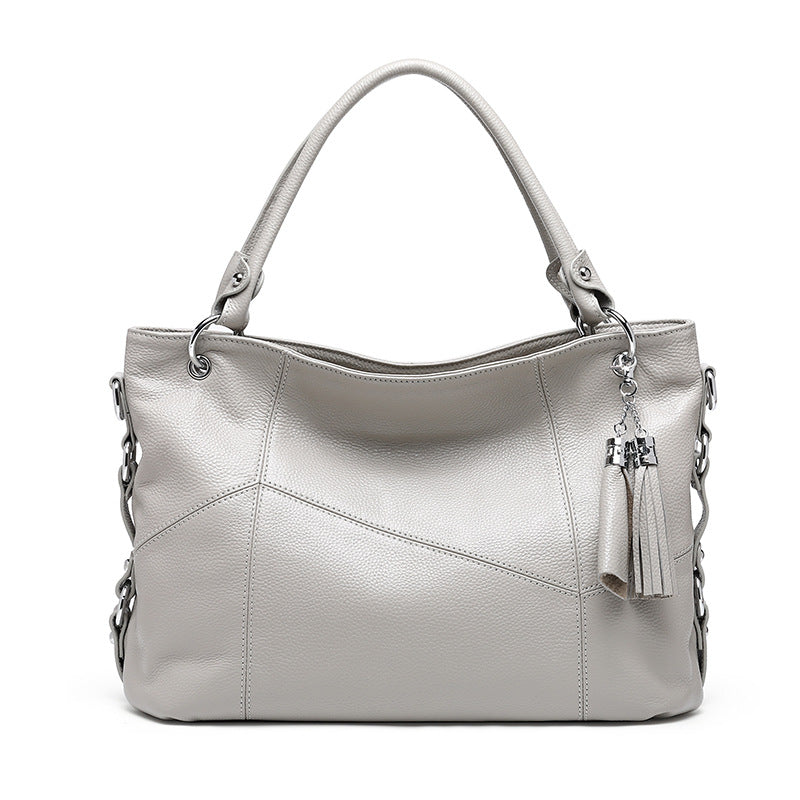 Women's Layer Cowhide Practical High-grade Large Capacity Shoulder Bags