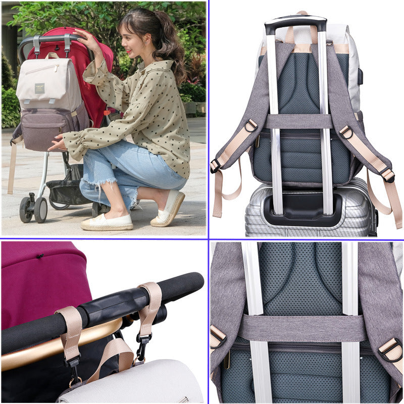 Mummy Diaper Waterproof Mom Style For Bags