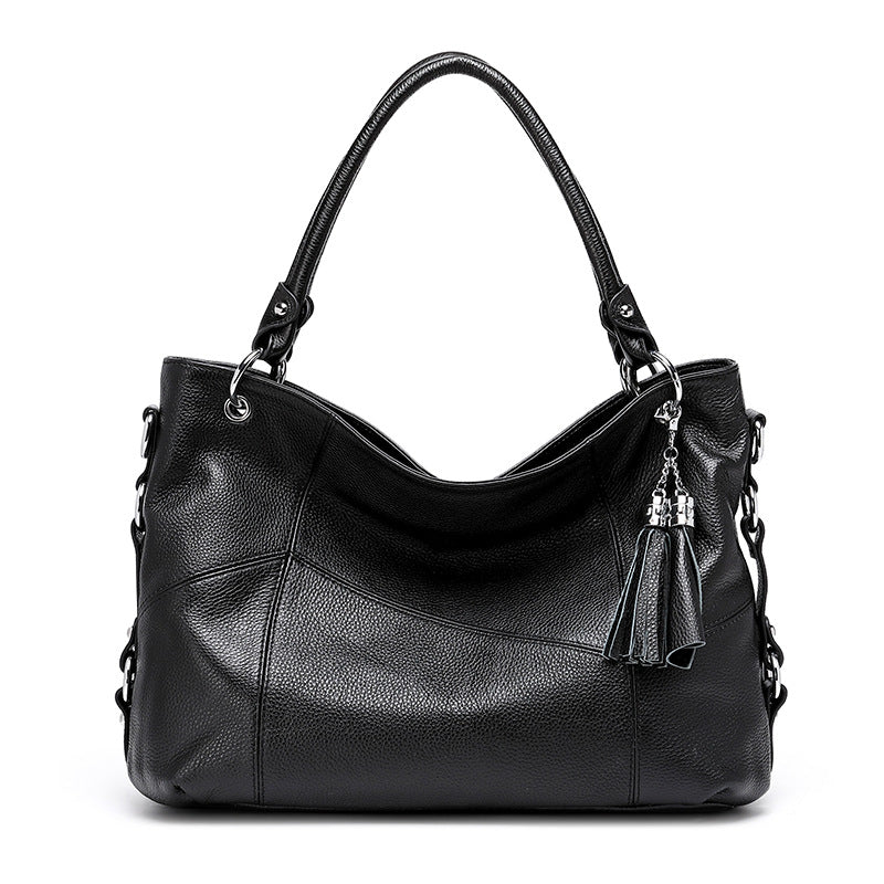 Women's Layer Cowhide Practical High-grade Large Capacity Shoulder Bags