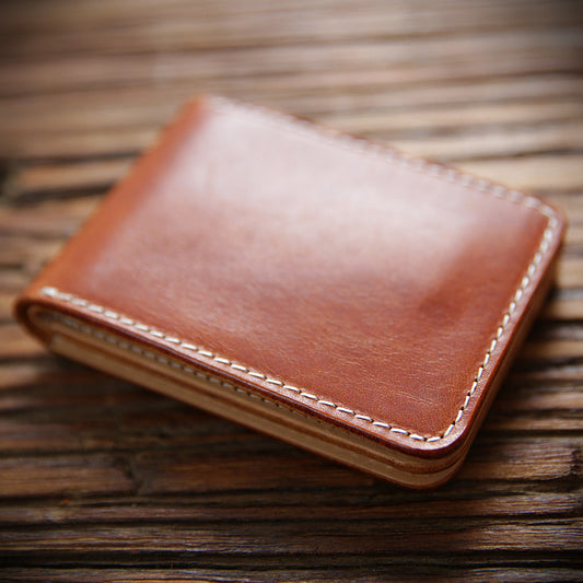 Women's & Men's Hand Vegetable First Layer Cowhide Driving Card Holder