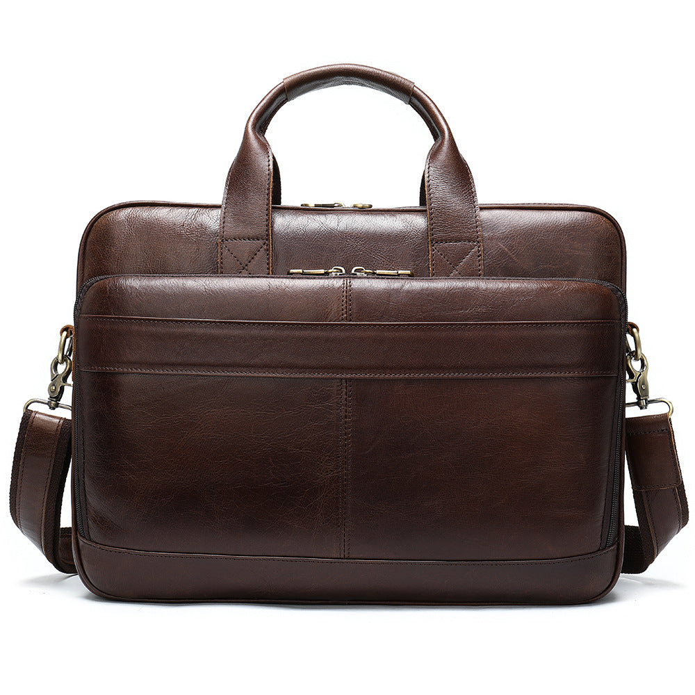 Men's Classic Business Leather Inch Computer Handbags