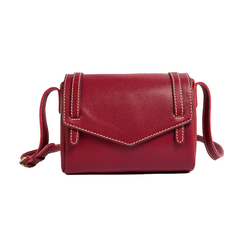 Women's Fashion Vintage Leather First Layer Cowhide Shoulder Bags