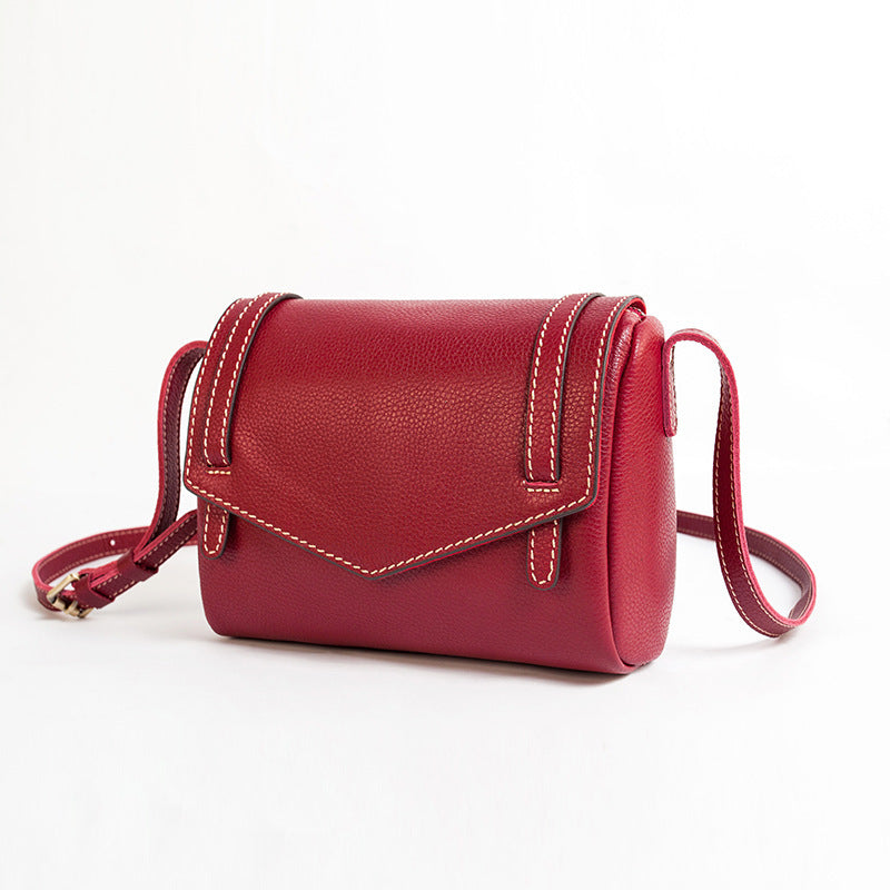 Women's Fashion Vintage Leather First Layer Cowhide Shoulder Bags