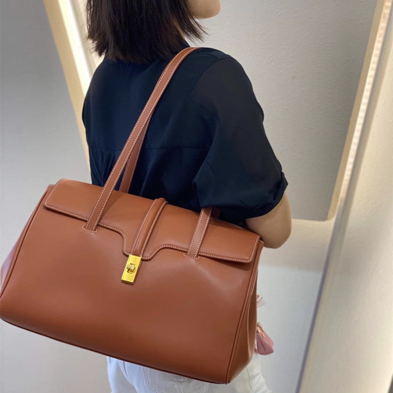 Women's Large Capacity Genuine Leather Shape Fashion Bags