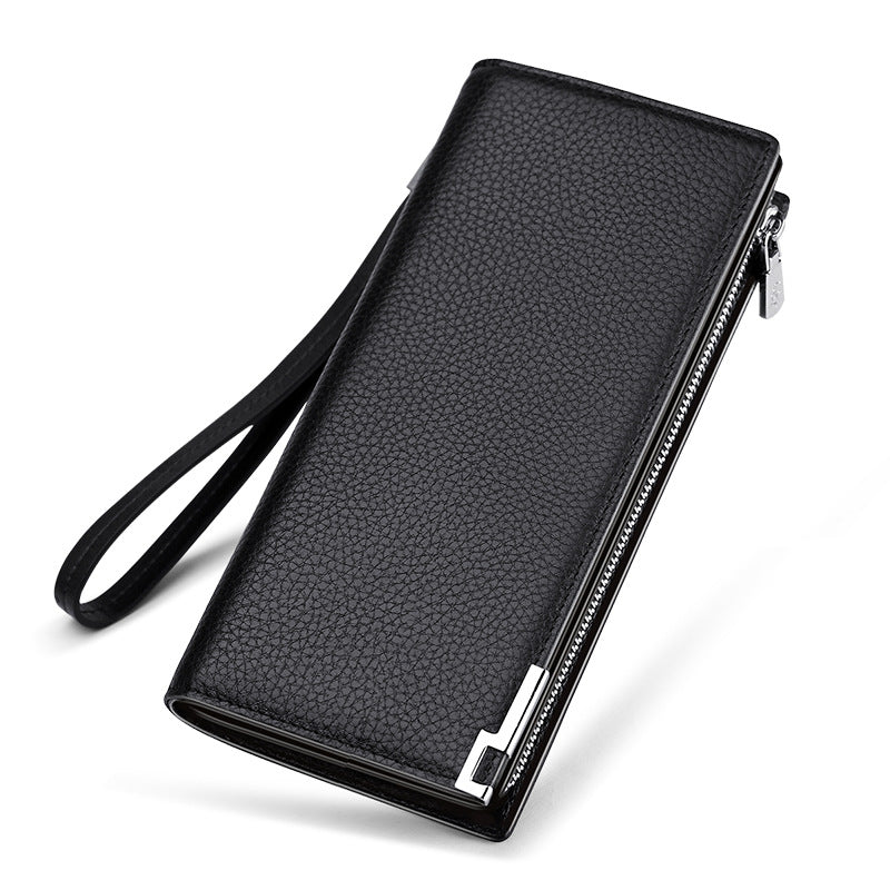 Men's Paul Clutch Man's Genuine Leather Long Men's Bags