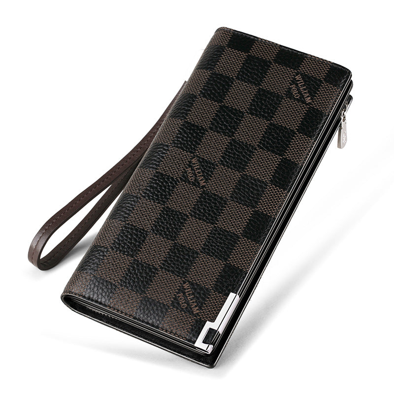 Men's Paul Clutch Man's Genuine Leather Long Men's Bags