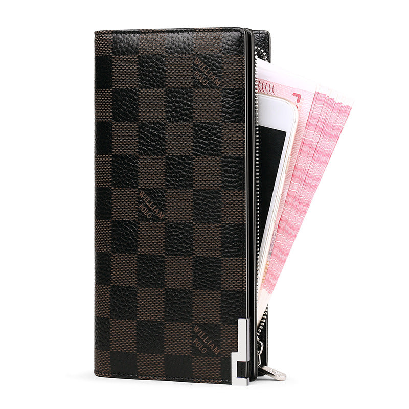 Men's Paul Clutch Man's Genuine Leather Long Men's Bags