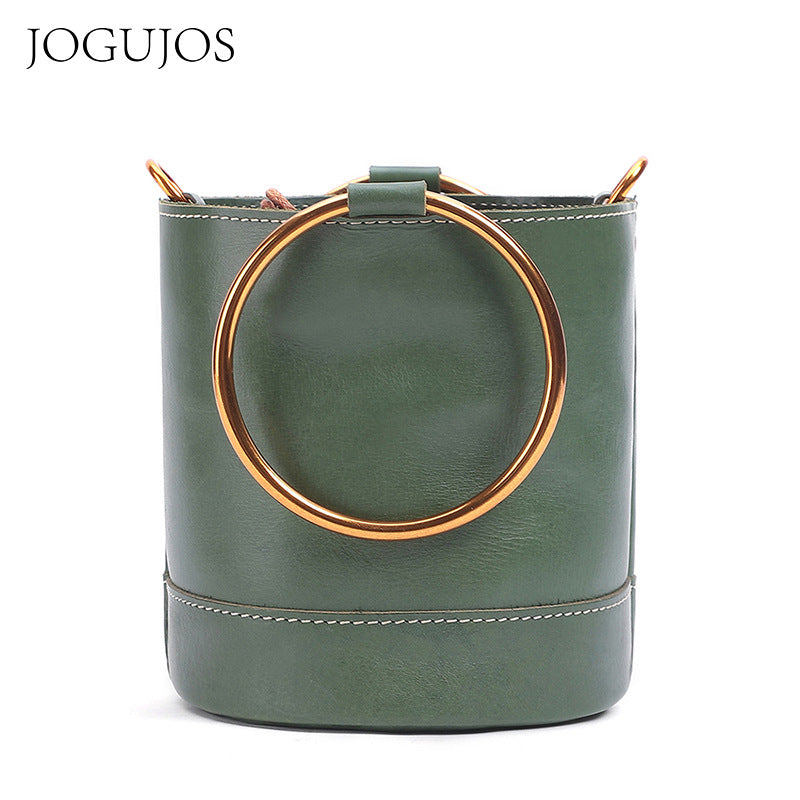 Women's Genuine Leather Large Capacity Retro High Bags