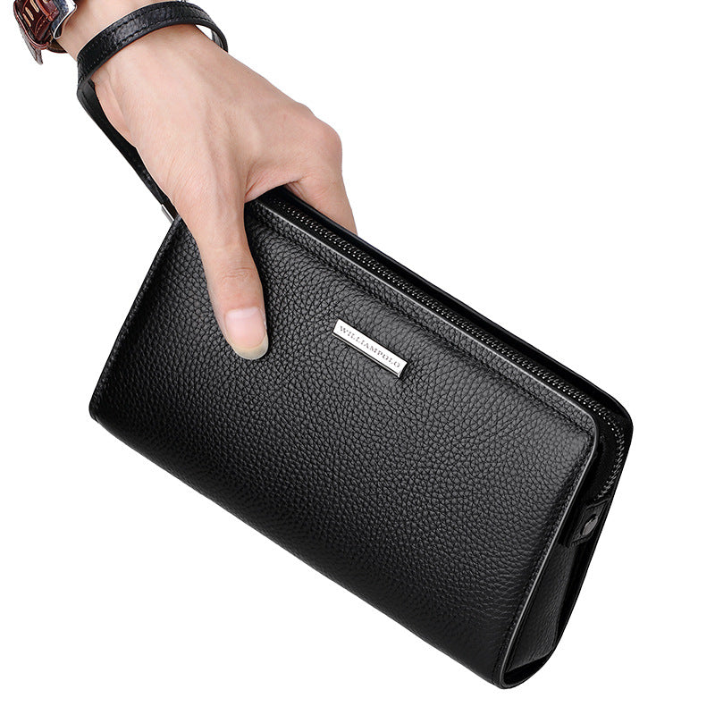 Men's Emperor Paul Genuine Leather Password Clutch Men's Handbags
