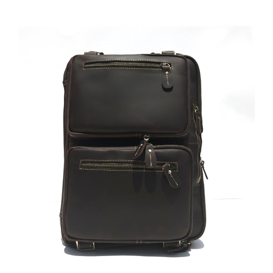 Men's Crazy Horse Leather Large Capacity Business Men's Briefcases