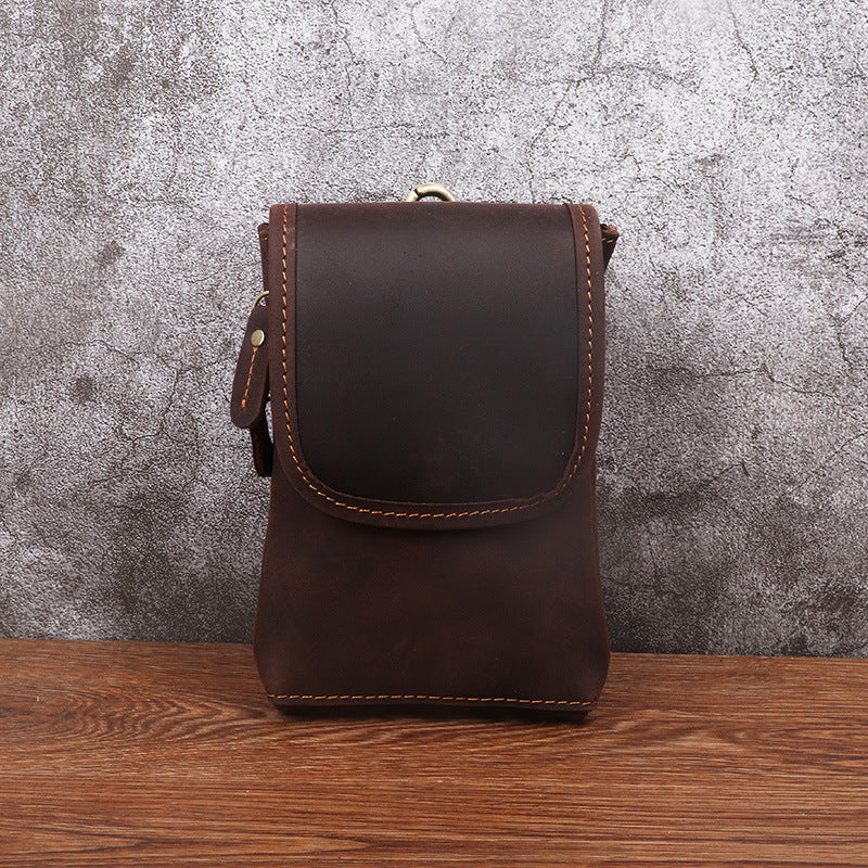 Men's Horse Leather Hanging Vintage First Layer Men's Waist Packs