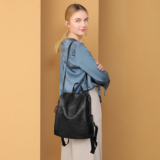 Women's Fashionable Korean Style Versatile Large Capacity Backpacks