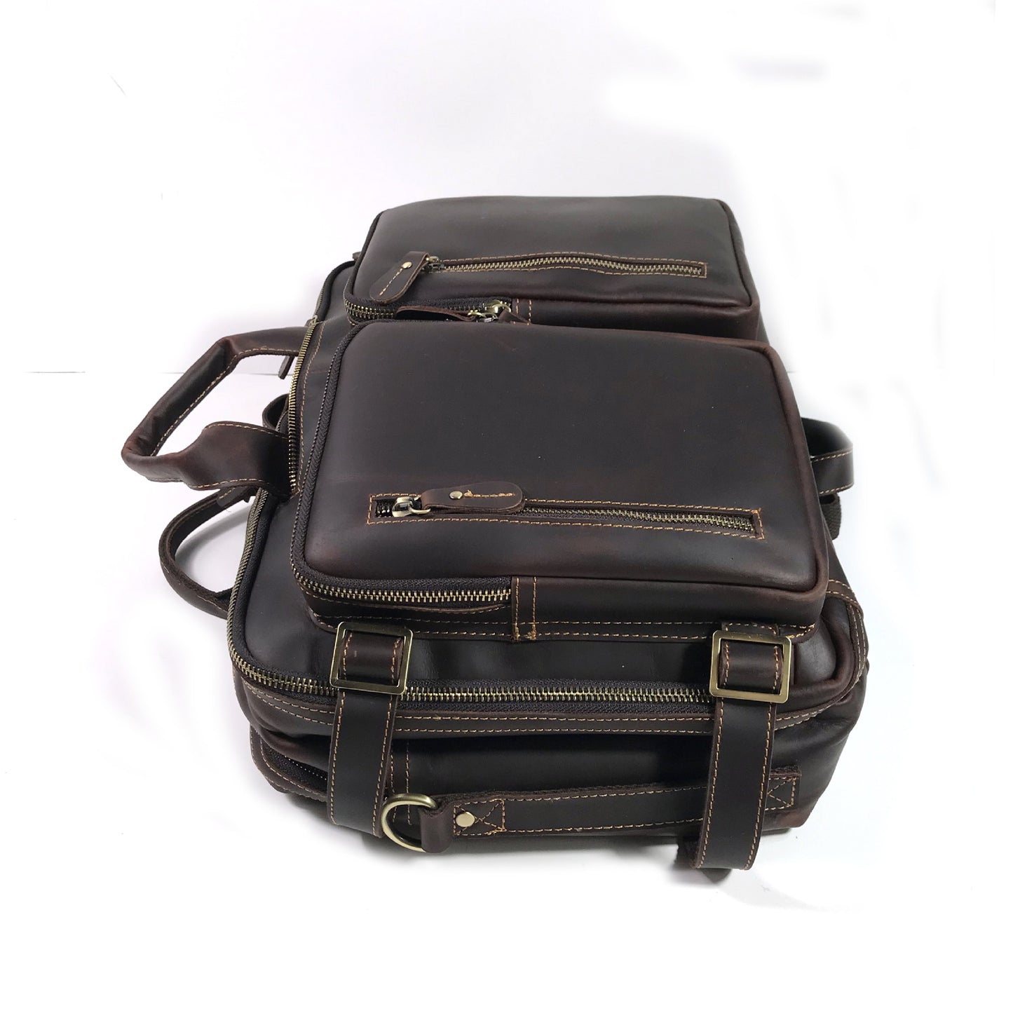 Men's Crazy Horse Leather Large Capacity Business Men's Briefcases