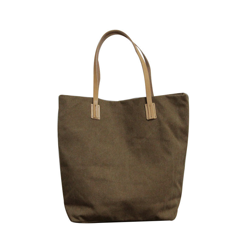 Women's Style Canvas Cotton Linen Art Large Shoulder Bags