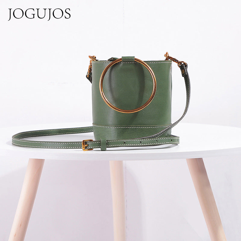 Women's Genuine Leather Large Capacity Retro High Bags