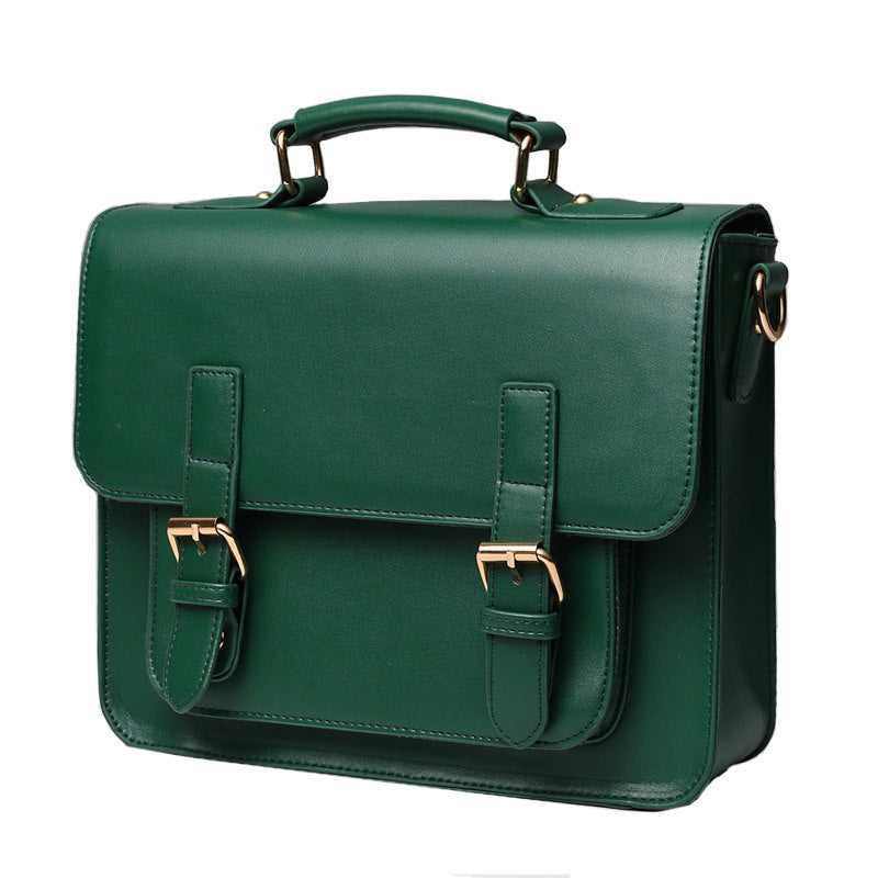 Women's Cambridge Size Napa Texture Leather Horizontal Shoulder Bags