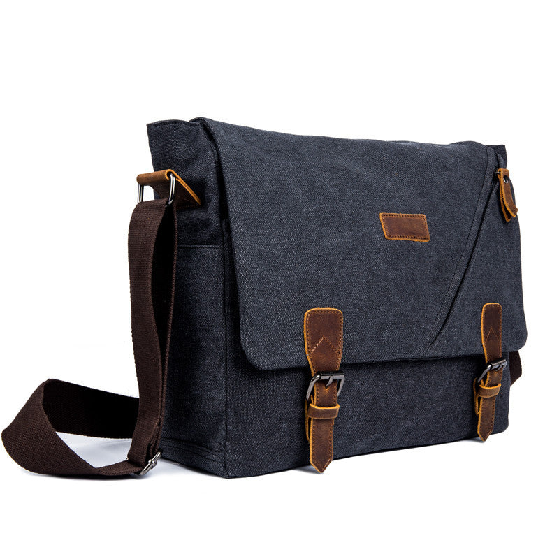 Popular Source Canvas Portable Unisex Computer Men's Shoulder Bags