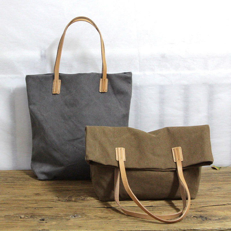 Women's Style Canvas Cotton Linen Art Large Shoulder Bags
