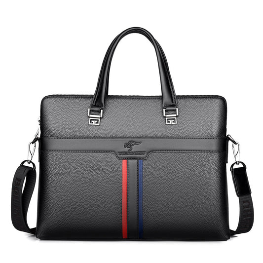 Men's Genuine Leather First Layer Cowhide Business Men's Handbags