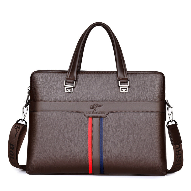 Men's Genuine Leather First Layer Cowhide Business Men's Handbags