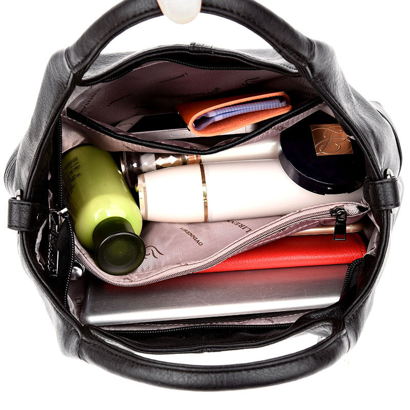 Women's Fashion Soft Leather Large Capacity Crossbody Bags