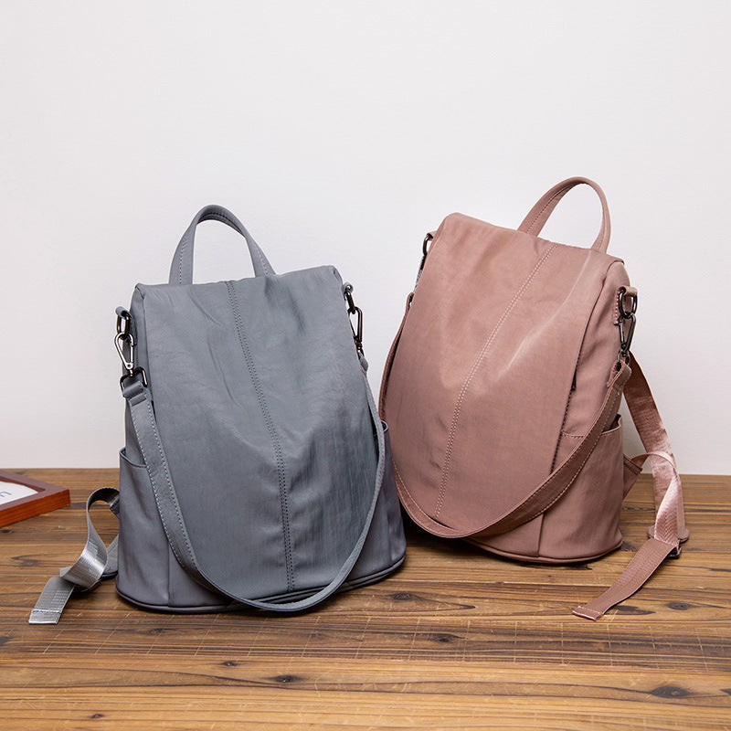 Women's Korean Fashionable Canvas Oxford Cloth Multipurpose Backpacks