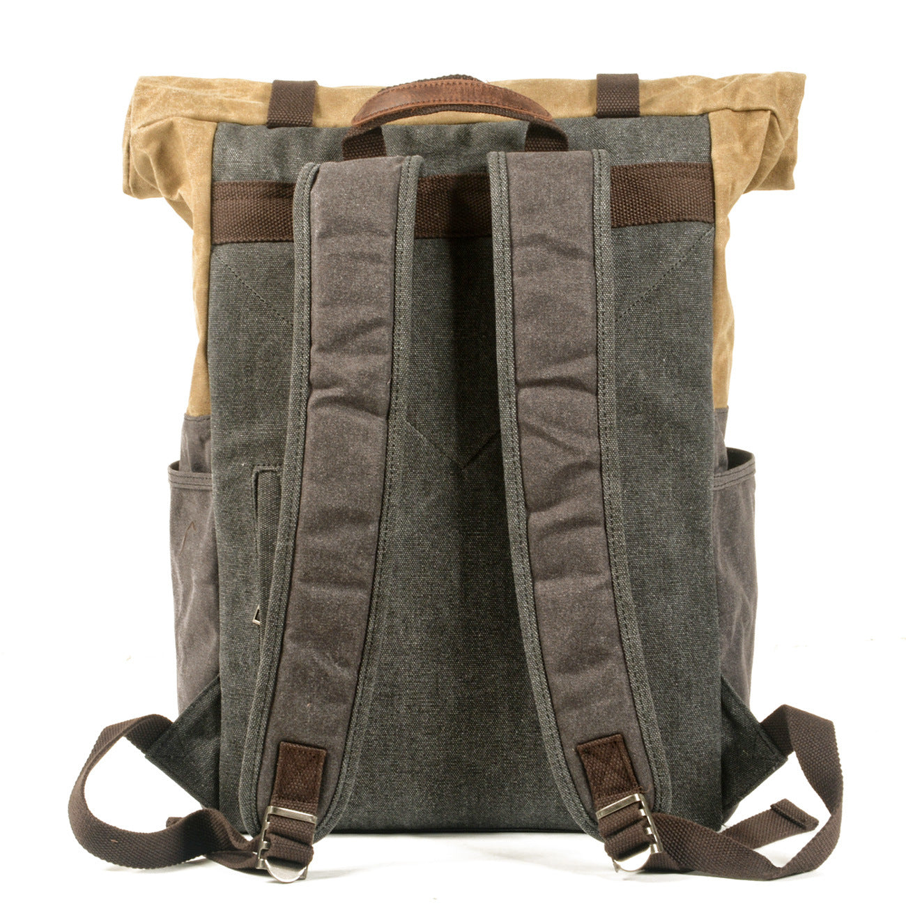Fashion Waterproof Canvas Contrast Color Unisex Backpacks