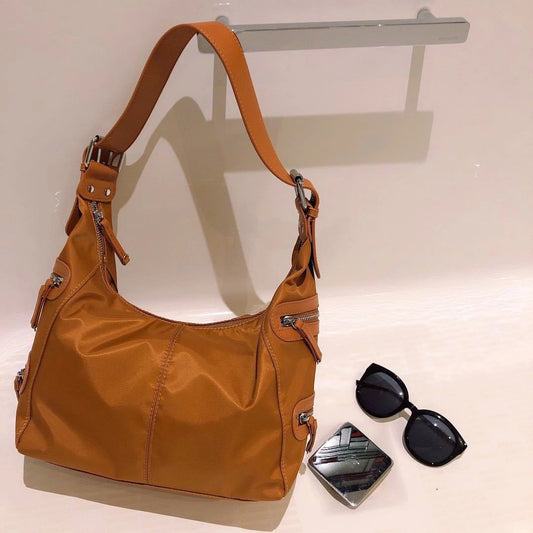 Women's Autumn Versatile Single Nylon Cloth Underarm Tote Bags