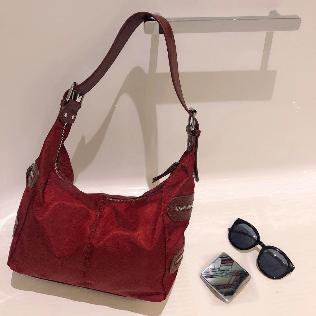 Women's Autumn Versatile Single Nylon Cloth Underarm Tote Bags