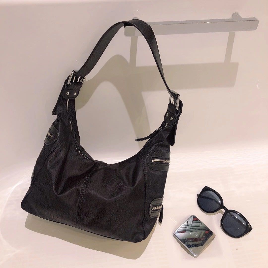 Women's Autumn Versatile Single Nylon Cloth Underarm Tote Bags