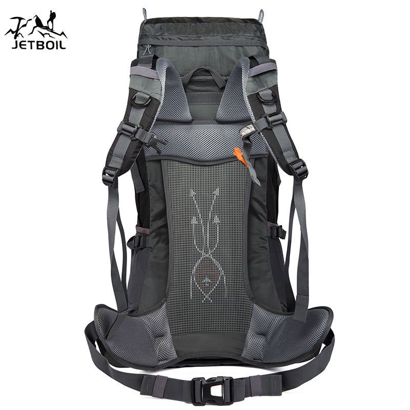 Men's Hiking With Rain Cover Large Capacity Backpacks