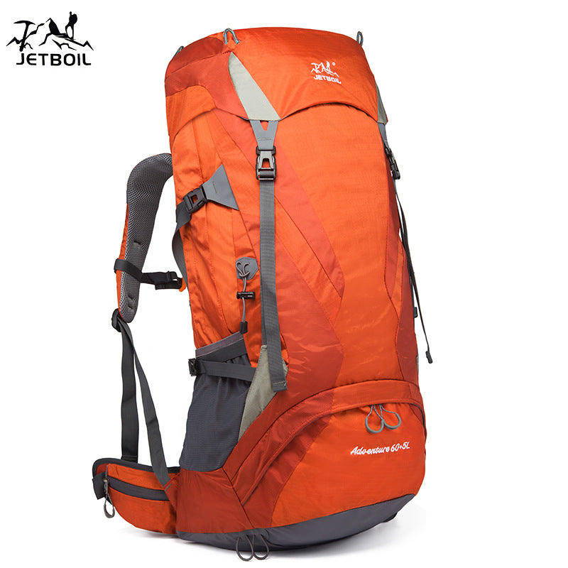 Men's Hiking With Rain Cover Large Capacity Backpacks