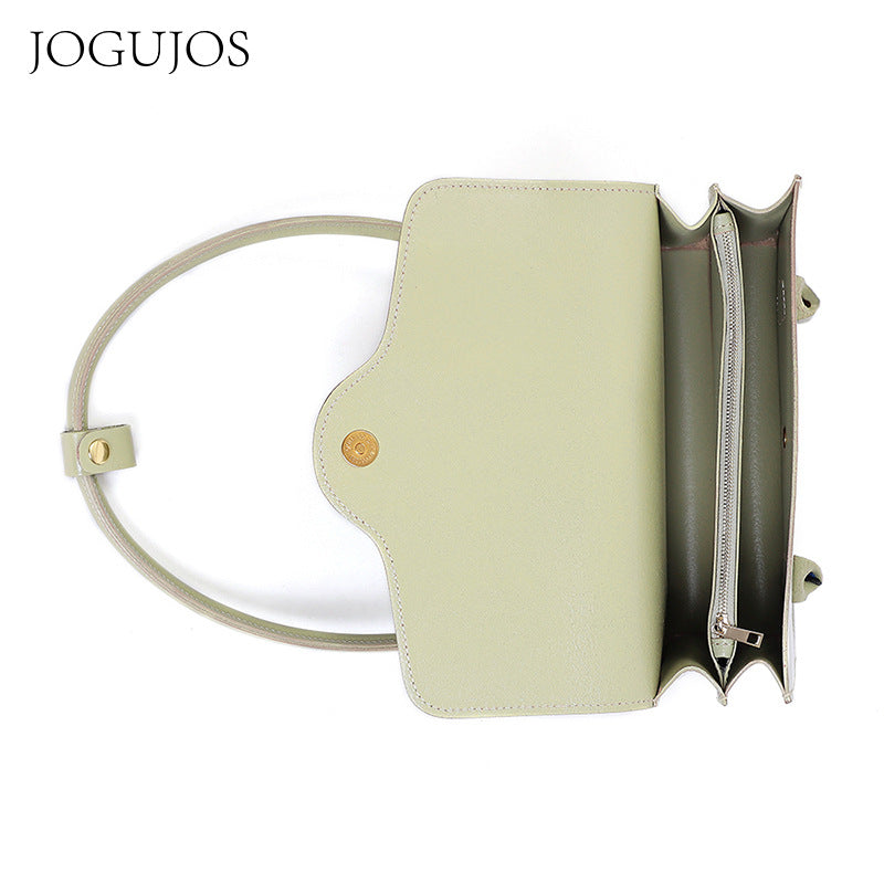 Women's High-grade Genuine Leather Italian Simple Underarm Handbags