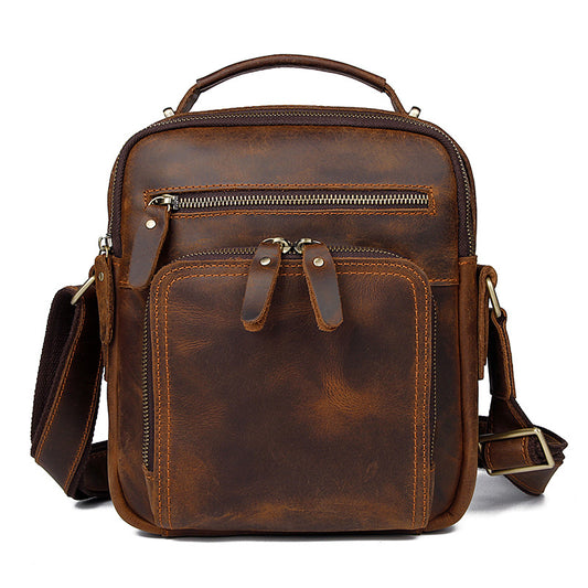 Beautiful Innovative Genuine Leather Crazy Horse Men's Messenger Bags