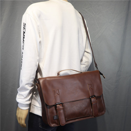 Men's Popular Beautiful Fashion Business Retro Men's Shoulder Bags