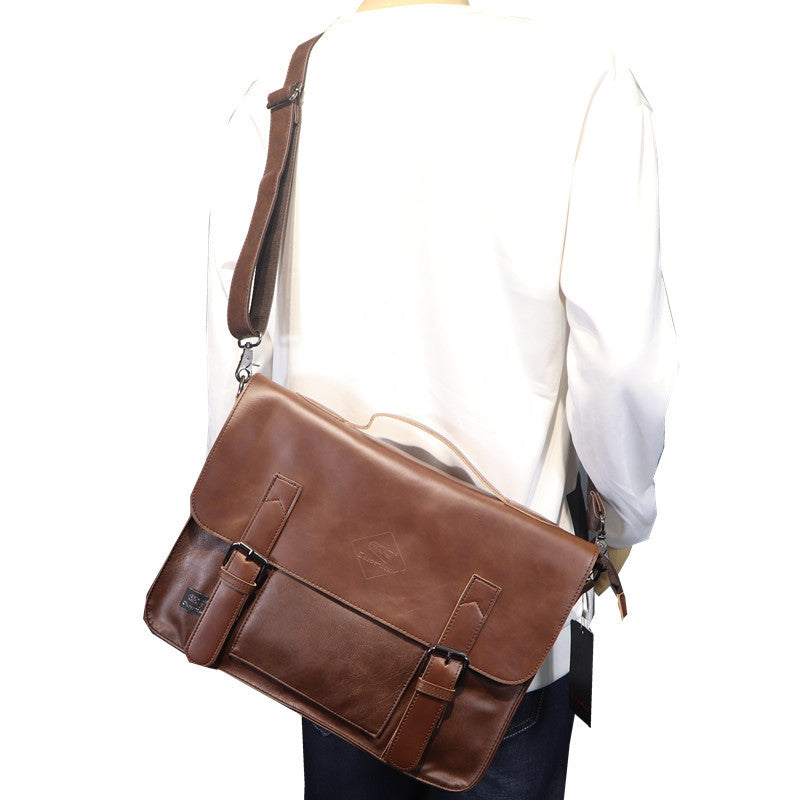 Men's Popular Beautiful Fashion Business Retro Men's Shoulder Bags
