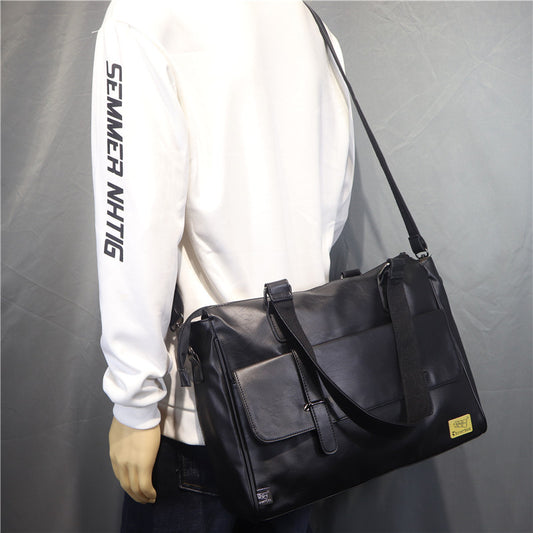 Men's Three Boxes Fashion Business One Big Men's Shoulder Bags