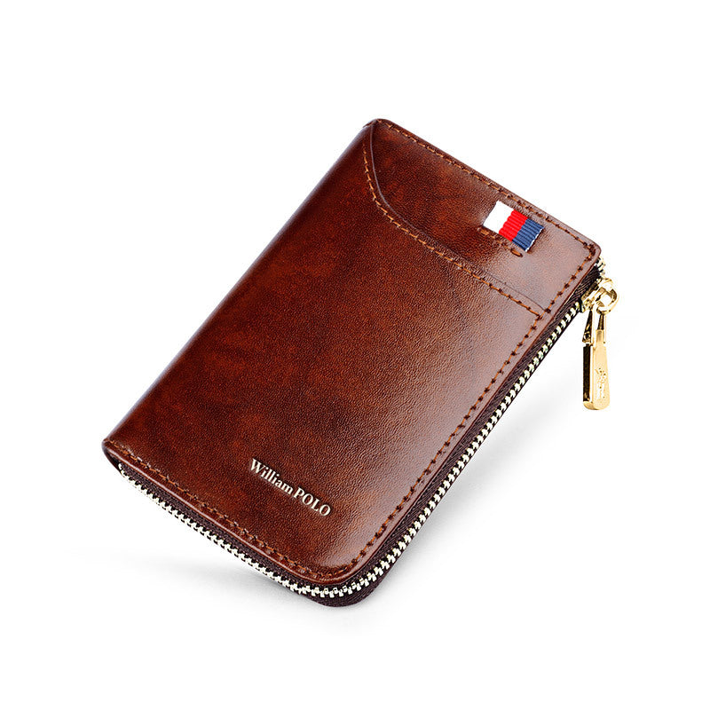 Men's Paul Business Genuine Leather Large Capacity Card Holder