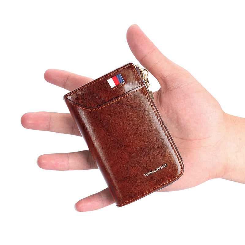 Men's Paul Business Genuine Leather Large Capacity Card Holder