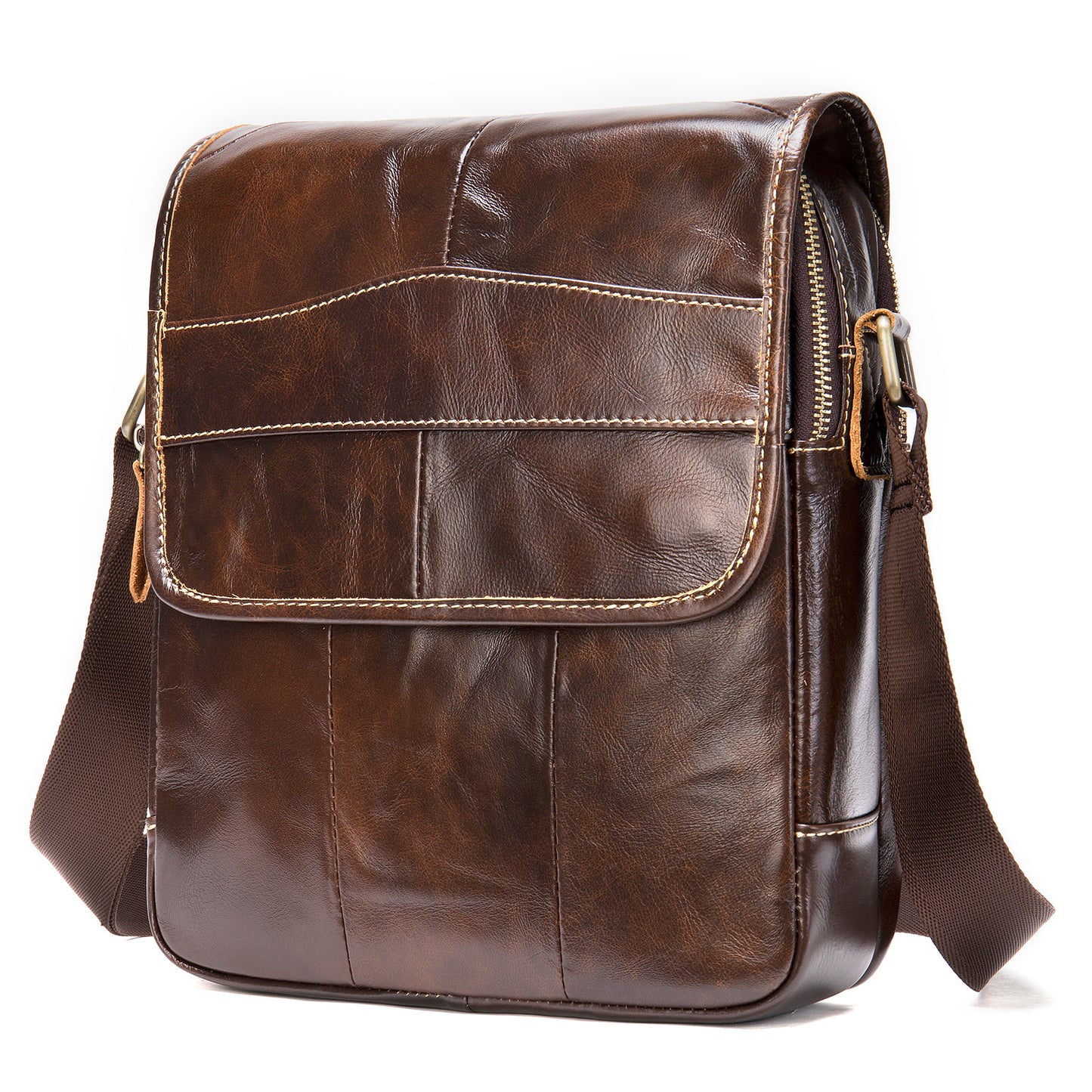 Men's Genuine Leather Retro First Layer Cowhide Men's Messenger Bags