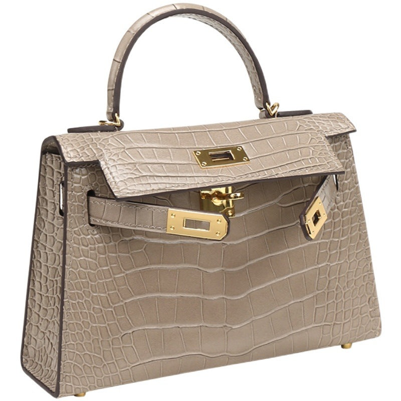 Women's Second Generation Kelly Genuine Leather Retro Shoulder Bags