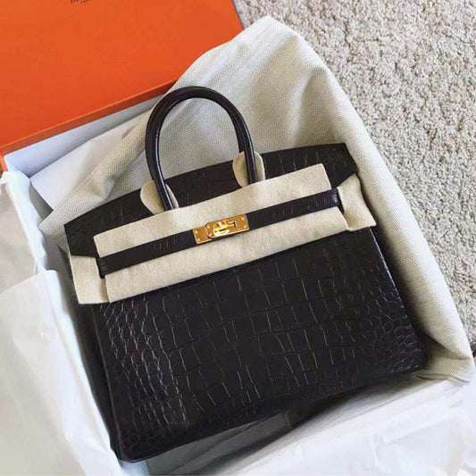 Women's Crocodile Pattern Cowhide Big Commuter Bridal Shoulder Bags