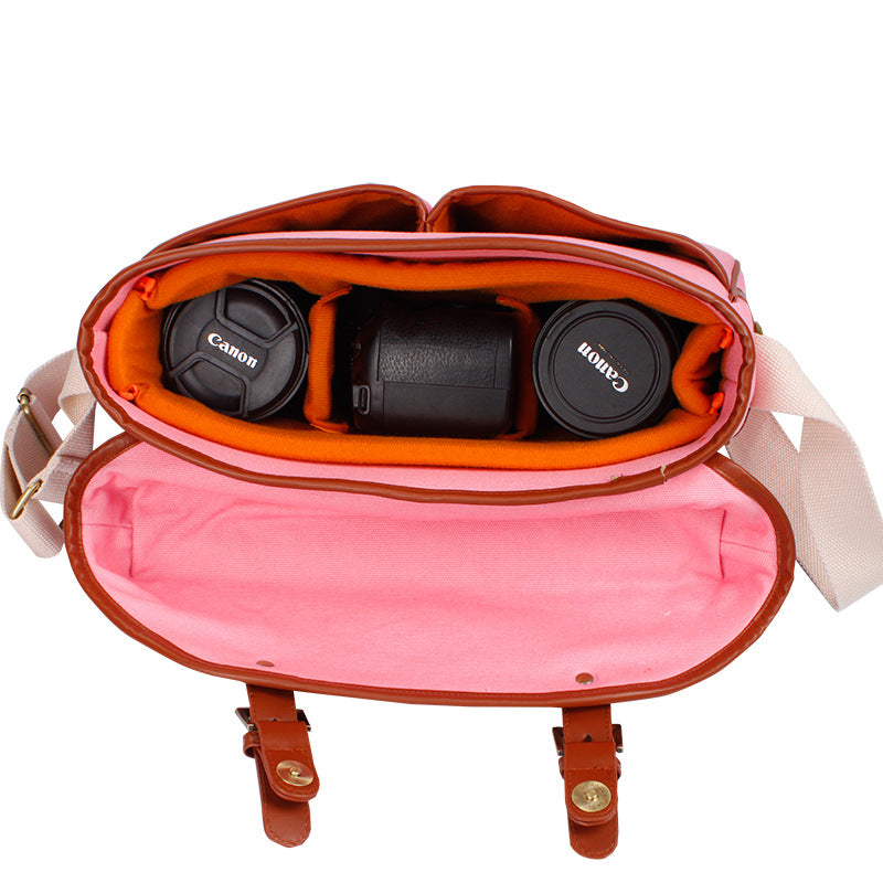 Professional Retro Canvas Graphy Single Lens Backpacks
